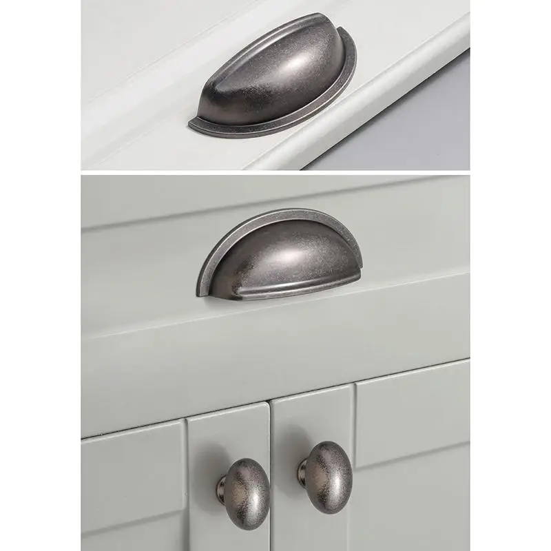 Antiker Bronze-Schubladengriff, Rostfreier Retro-Aluminiumgriff für Schrank, Kleiderschrank, Aufbewahrungstür, Schlafzimmermöbel-Upgrade – Detail 21