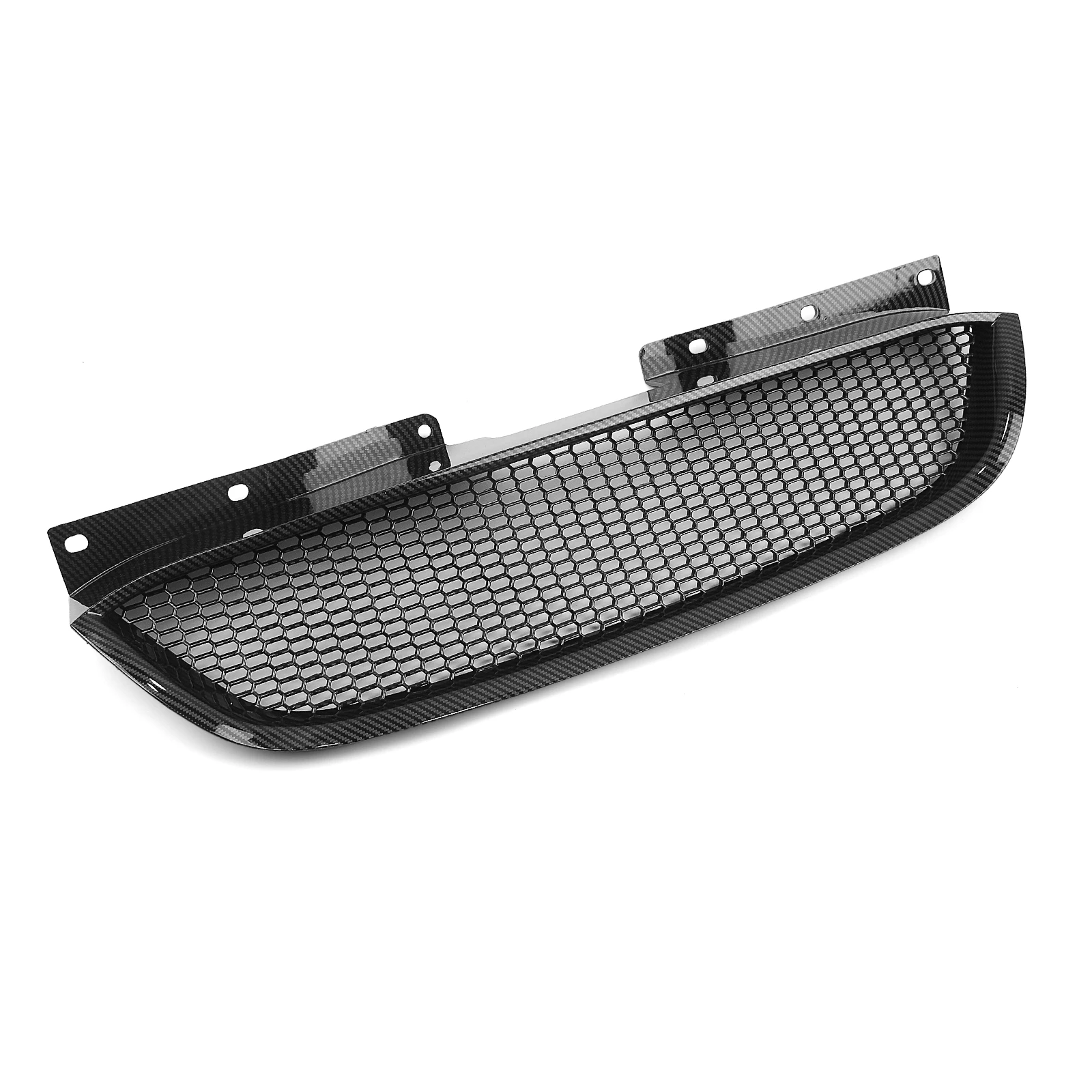 Racing Grill Frontgrill für Hyundai Genesis Coupe 2008–2012, Carbon-Look/Glanz/Mattschwarz, obere Stoßstangenhaube, Netzgitter