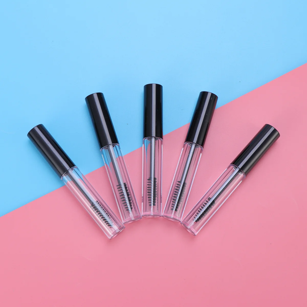 5 Pcs Mascara Tube Container Empty with Inner Plug Eyelash Serum Castor Oil Cream Bottle Brush Eyelashes