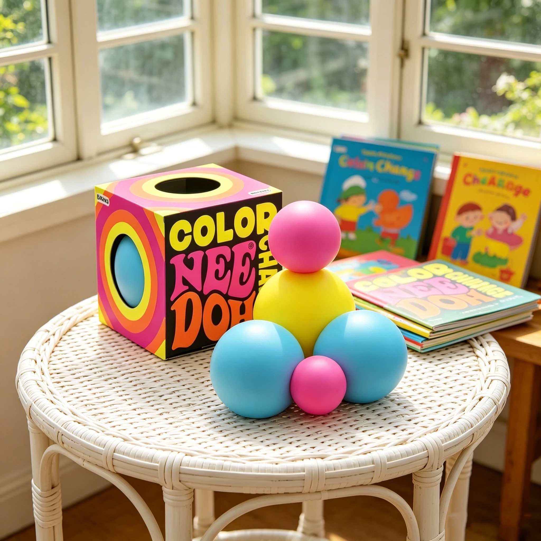 

New Schylling deedoh extrude Color Change Sensory Stress Relief Balls Relief Relieves Anxiety Fidget Squishy Toy bind box Gift