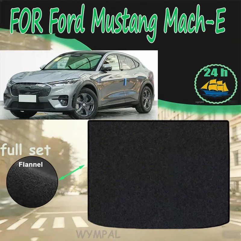 TREADFIT Rear Trunk Mat For Ford Mustang Mach-E 2021-2024  Floor Carpet Pads