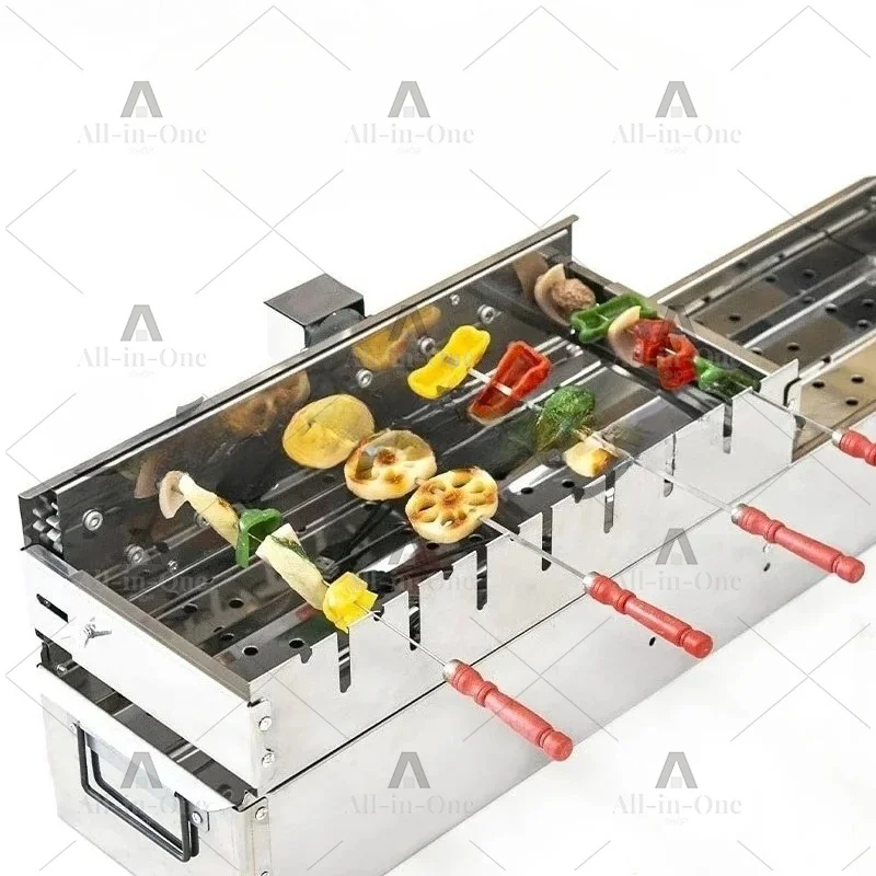 Suitable for Fully Automatic BBQ Flip Rack Adjustable Width Rolling BBQ String Machine 5V Can Connect To  AC/DC