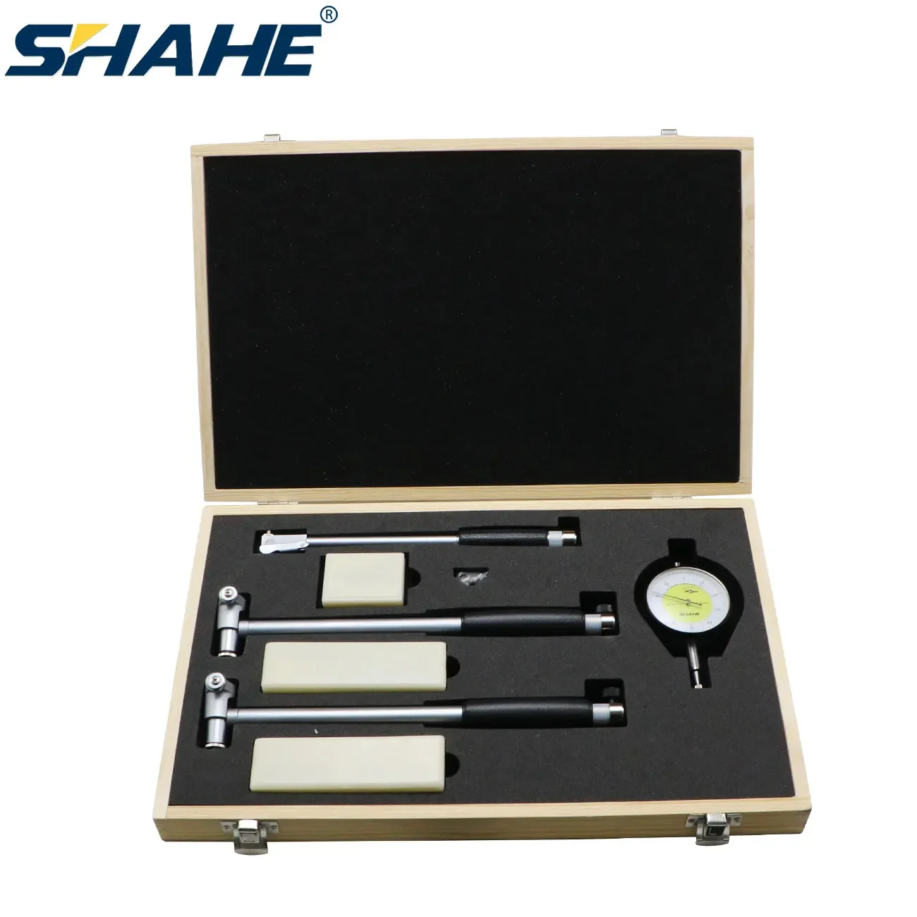 SHAHE Zestaw mierników otworu tarczowego 18-50/50-100/100-160 mm 0,01 mm Wskaźnik otworu tarczowego Głęboki pomiar otworu silnika Toos