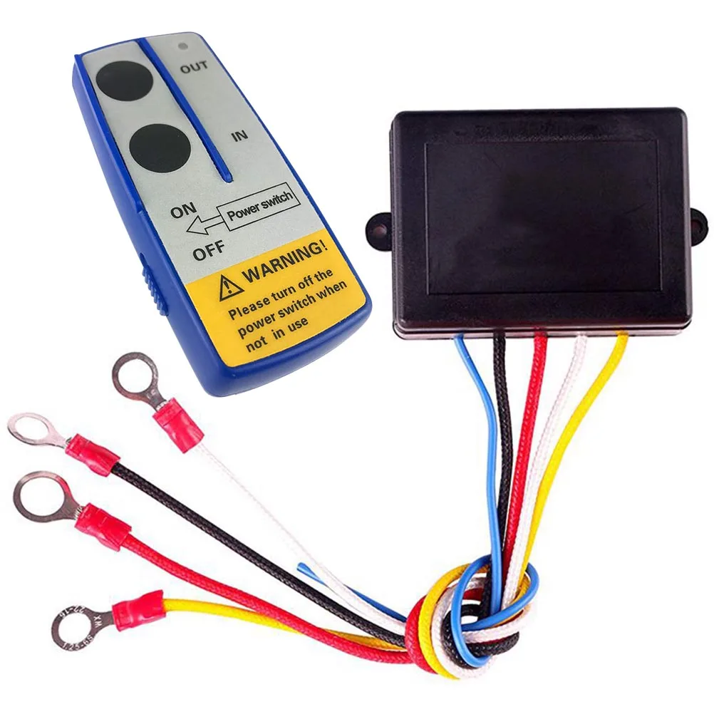 

12V Wireless Winch Controller Car Accessories Electromagnetic ABS Kit Remote Control Durable Copper Small Size Easy Install Use