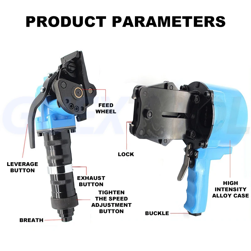 Pneumatic Locking Machine KCL32C Strapping Machine Baler Separated Pneumatic Iron Belt Strapping Machine Split Steel Belt Baler