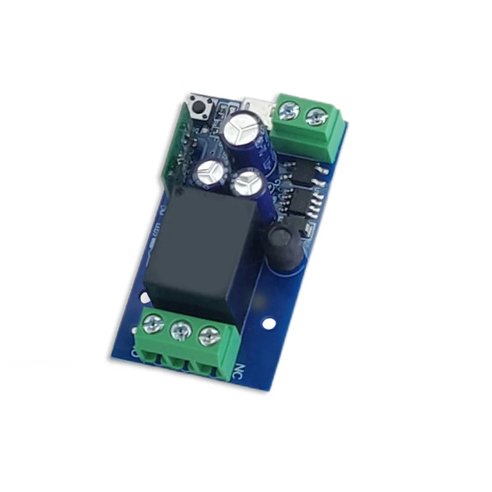 WiFi Smart Relay Module 5V USB DC 7-48V Input Self-Locking Momentary Mode 2.4G Remote Control Home Appliance Automation Tool Kit