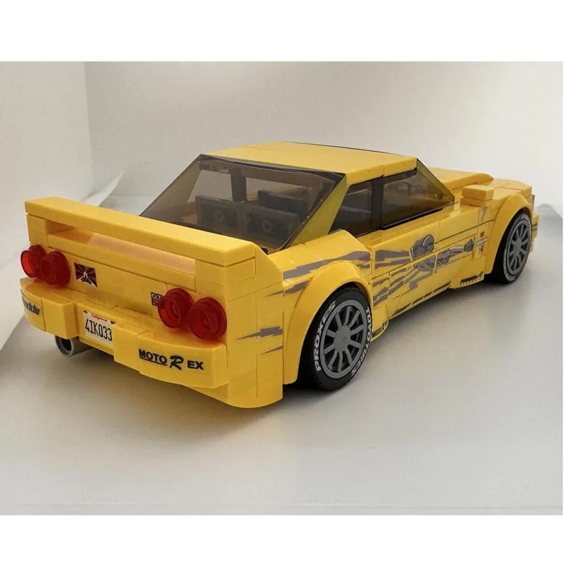 

MOC-196736 Новый простой GT-R R33 Модель городского спортивного автомобиля с гоночным строительным блоком, 241 шт., игрушка на день рождения для мальчиков и детей в подарок