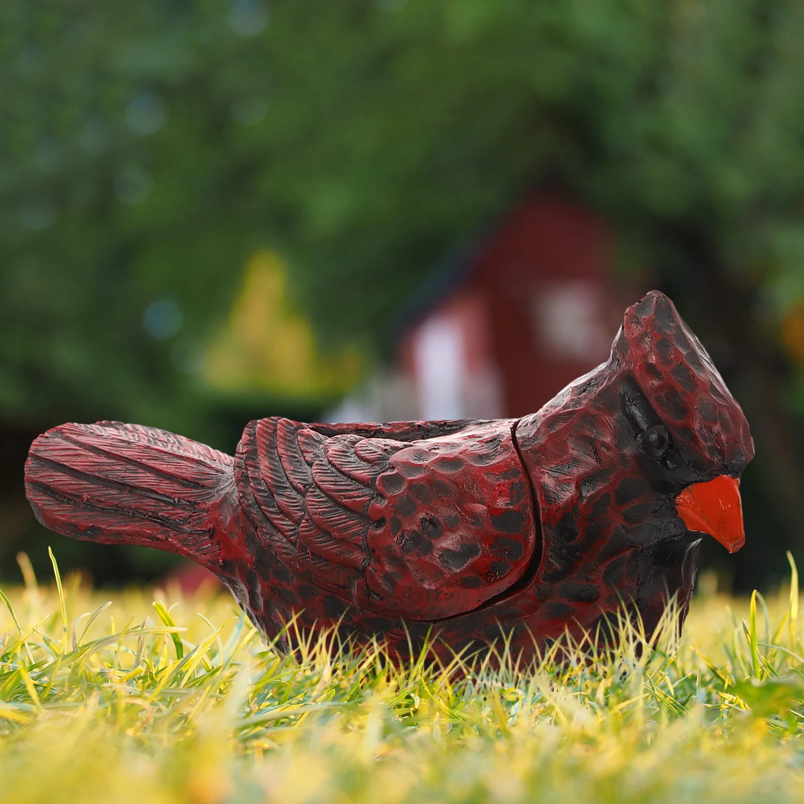 Symulowany ptak - wodoodporny schowek na klucze do użytku zewnętrznego, dekoracja z żywicy do ogrodu, na podwórko, do domu, biura, idealny pomysł na prezent.