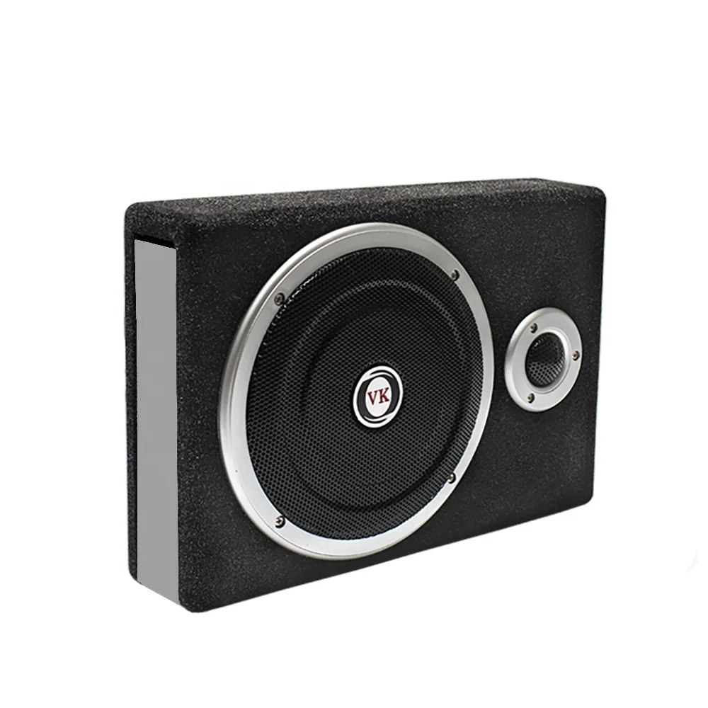 12V Ultra-thin 8inch VK Car Active Subwoofer 200W RMS Single Coil Slim Design Under Seat Speaker VK-Q702 for NETA SUV