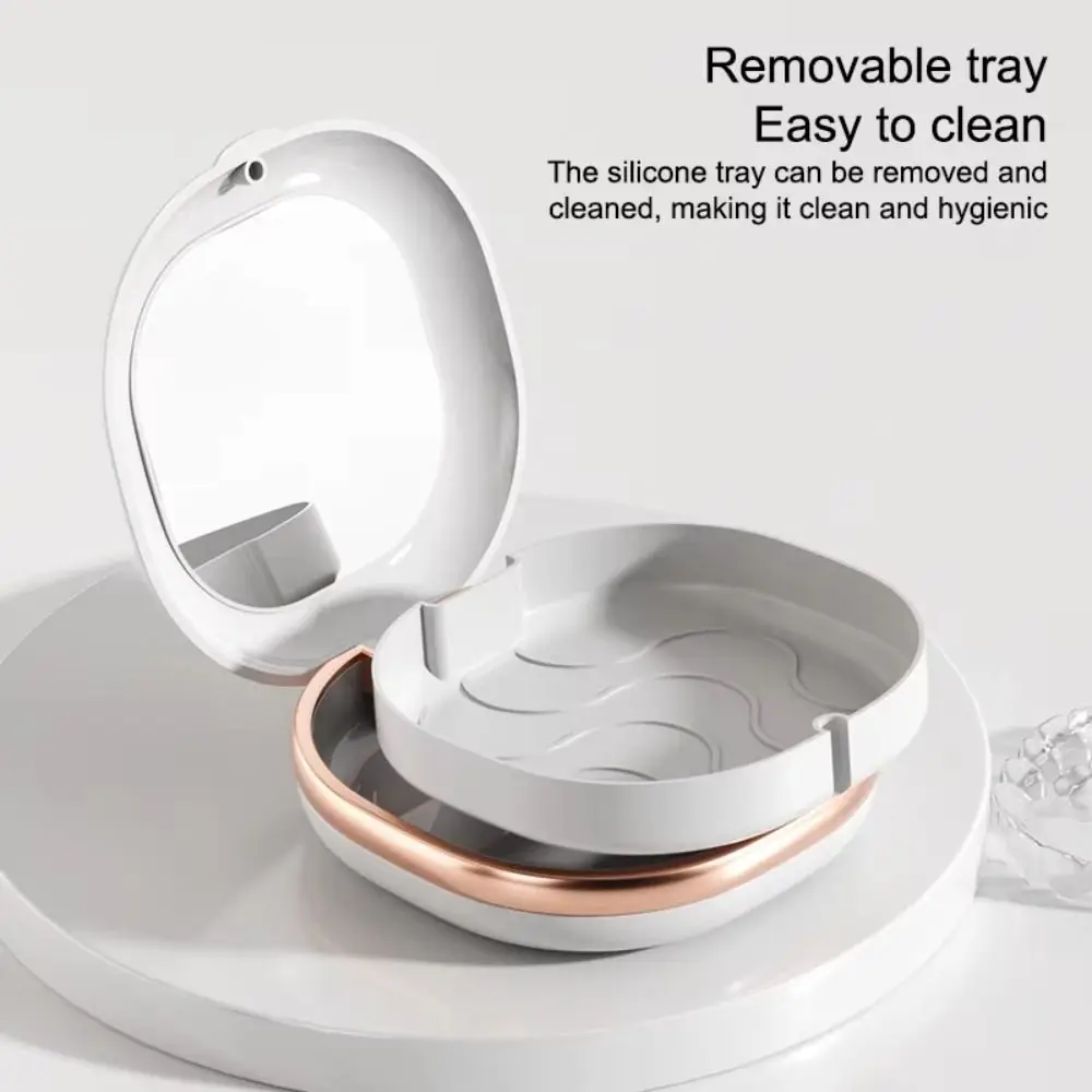 Portable Braces Case Magnetic Snap Slim Design Mouth Guard Organizer Compact Detachable Dental Retainer Box Orthodontic Care