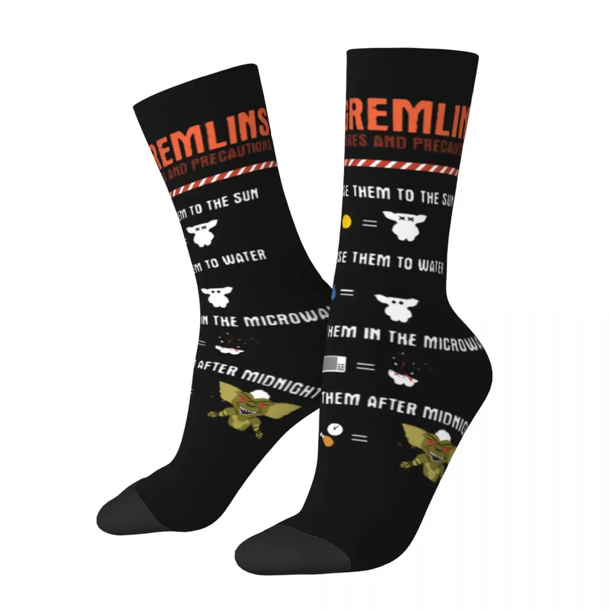 Gremlins Mogwai Retro Hollween Socks Men Women Polyester Funny Horror Socks Spring Summer Winter Middle Tube Stockings Gifts