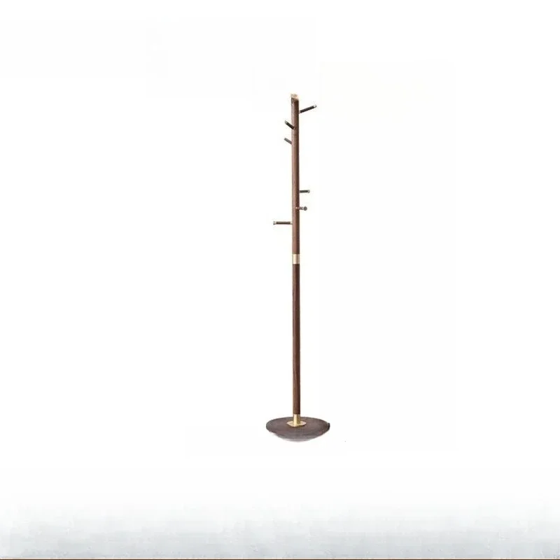 

Modern simplicity, black walnut hanging rod, solid wood, brass, light luxury, floor, living room, entrance, vertical