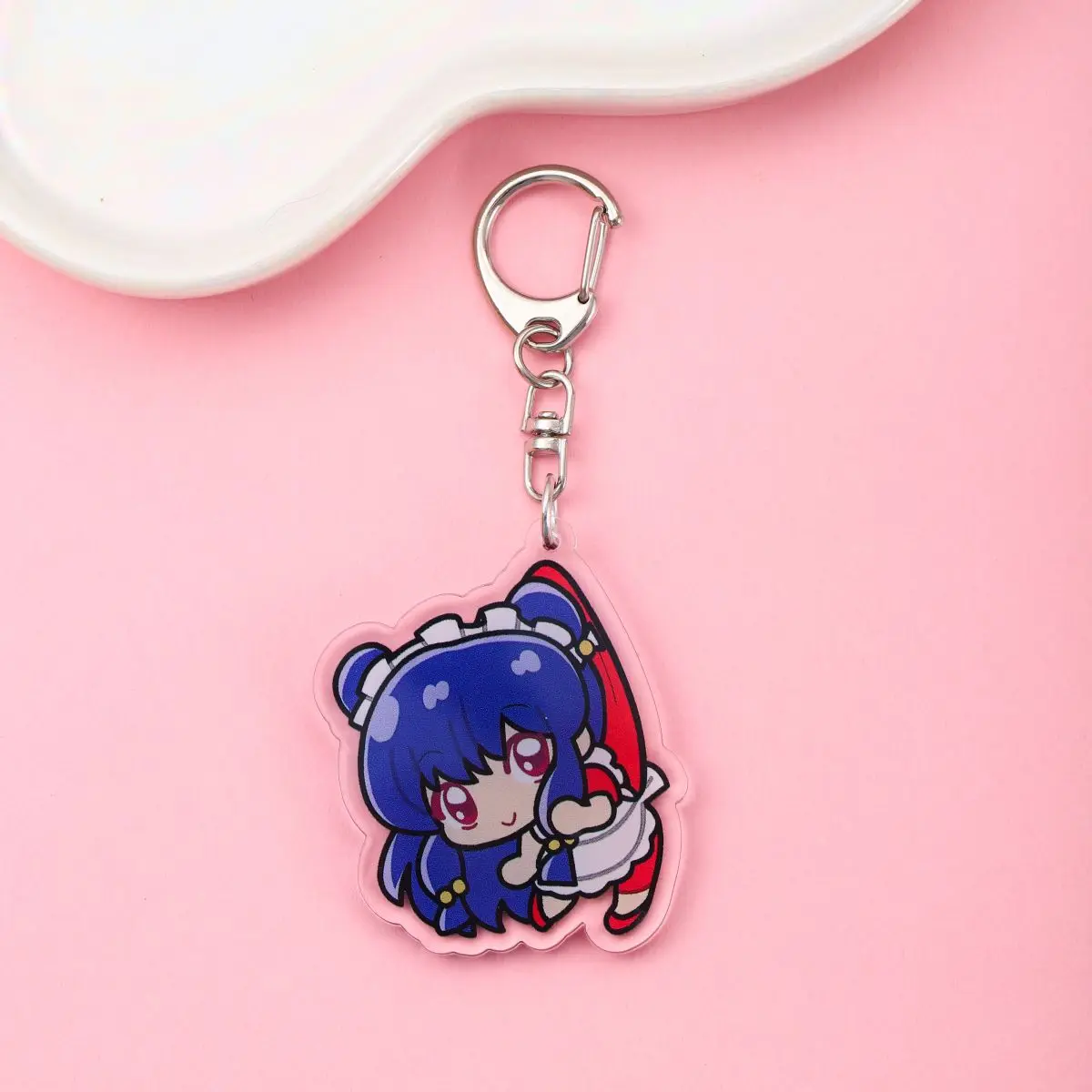 1/3Pcs Anime Characters Ranma ½ Acrylic Car Keychain Cute Backpack Pendant Funny Bag Charms Accessories Decoration Holiday Gifts