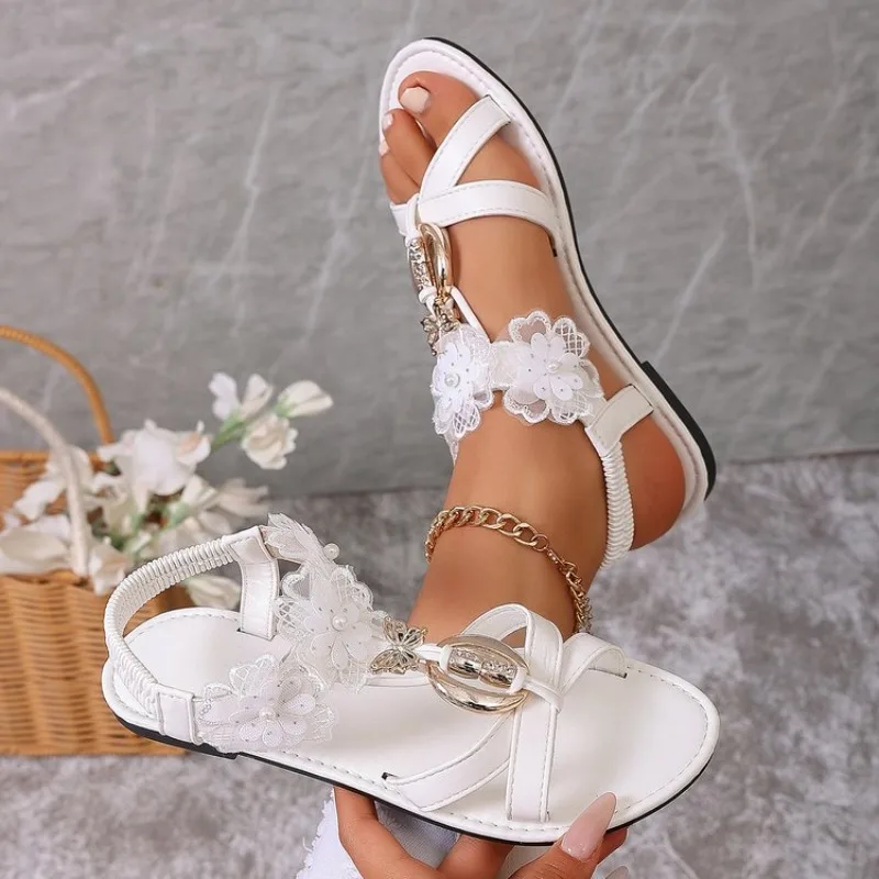 

Ladies Summer Sexy Pointed Toe Slingback Sandals Bow Women Sandals Outdoor Banquet Beach Slippers