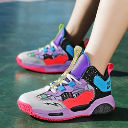 New Boys Brand Basketball Shoes for Kids Sneakers Thick Sole Non-slip Childrens Sports Child Boy Girls Basket Enfant
