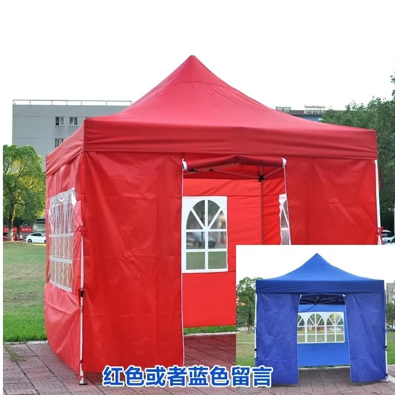 10 * 10FT Gazebo Outdoor Pop Up Beach Canopy na imprezę, namiot z baldachimem 3 * 3 m z boczną ścianą i wodoodporną torbą na kółkach