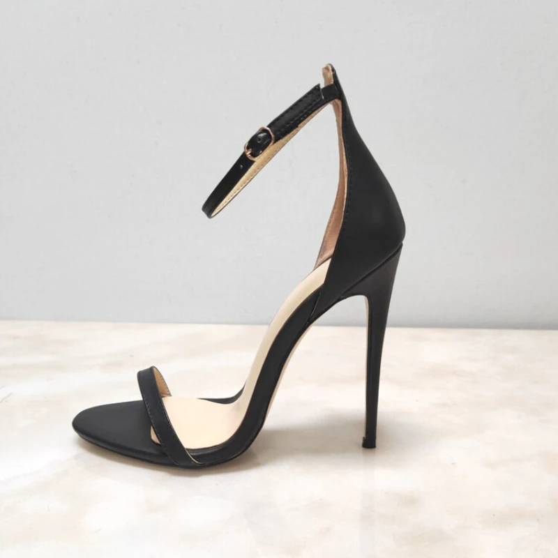 

13CM 2024 New Fashion Sexy Party Dress Sandals for Women Open Toe Thin High Heels Banquet Wedding Show Big Size Shoes 43 45 46