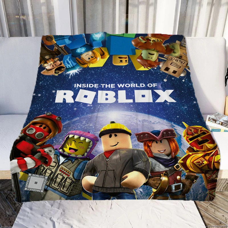 

R-Roblox Fashion Flannel Blanket Comfortable Lazy Sofa Cover Blanket Super Soft Sheet Mattress