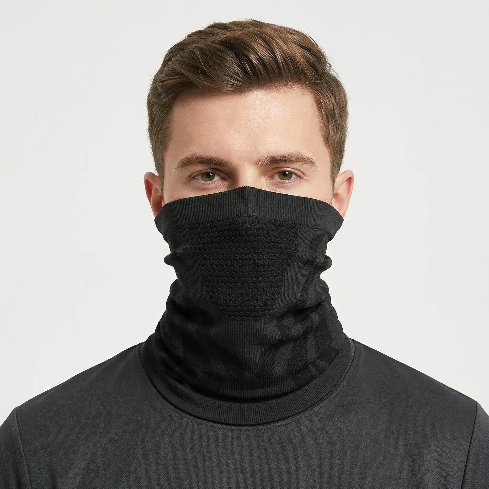 1 Stück/2 Stück/3 Stück Winddichte Warme Halbgesichtsmaske Schal Unisex Laufmaske Radfahrmaske Skimaske Elastische Atmungsaktive Fahrrad- und Motorradmaske – Detail 23