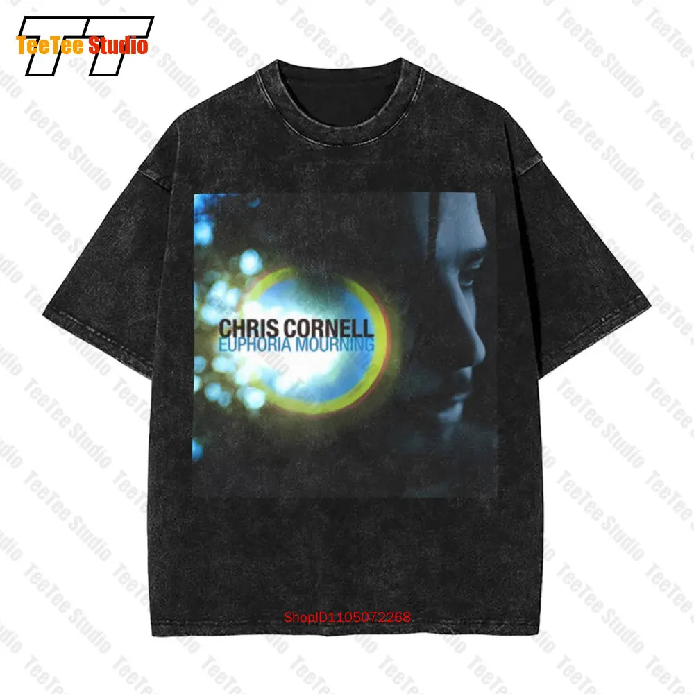 Chris Cornell Euphoria matin toile Vintage T-Shirt surdimensionné DG0M