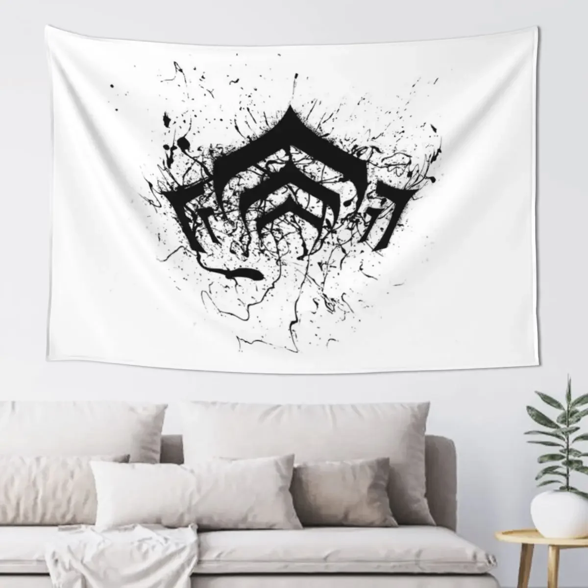 warframe logo Tapestry Room Decor For Girls Anime Decor Bedrooms Decor Wall Tapestries Tapestry