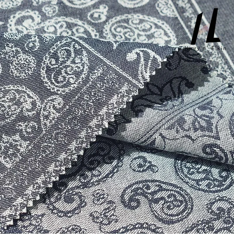 تصميم جديد مخصص الجاكار المطبوعة الدنيم النسيج دوبي شقة النسيج الدنيم للأحذية الأمتعة حقيبة