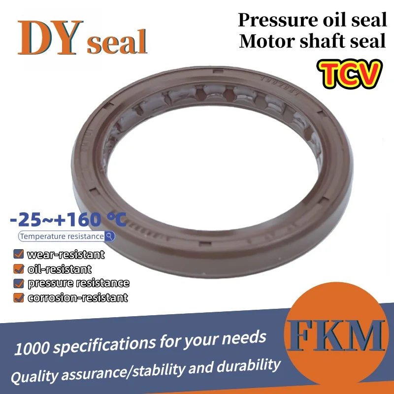

TCV 37*47*6mm rubber FKM pressure resistant oil seal agricultural machinery hydraulic pump seal ISO 9001:2008