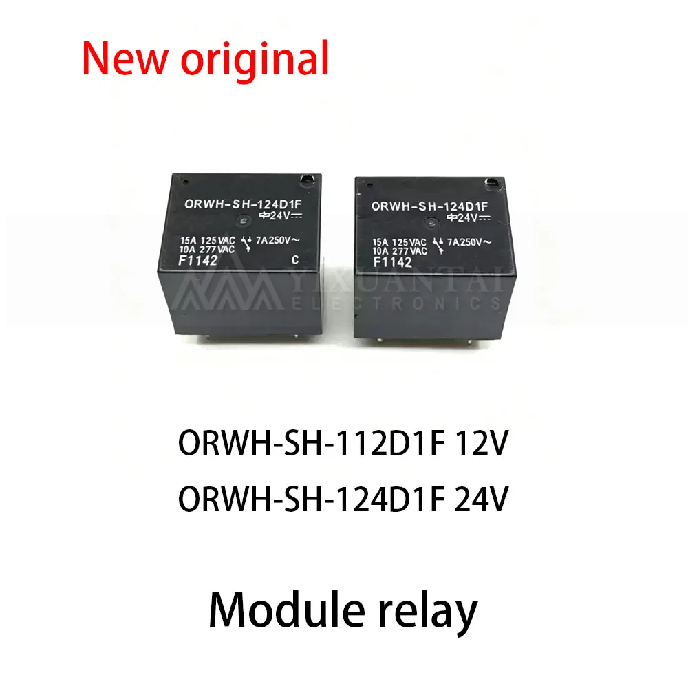 （10個入り）100％新品のリレー-orwh-sh-112d1f-12v、orwh-sh-124d1f-24v、10a、12v、24vdc、1対1のオンオフ制御用。