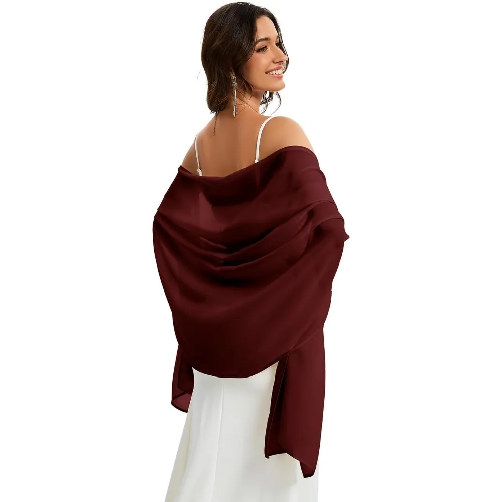 

Shawls and Wraps for Women Evening Formal Dresses Chiffon Wedding Shawl Wraps Scarve