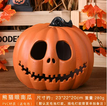 

Halloween jack-o '-lantern wine bar haunted house outdoor scene decoration props light up expression large pumpkin decoration