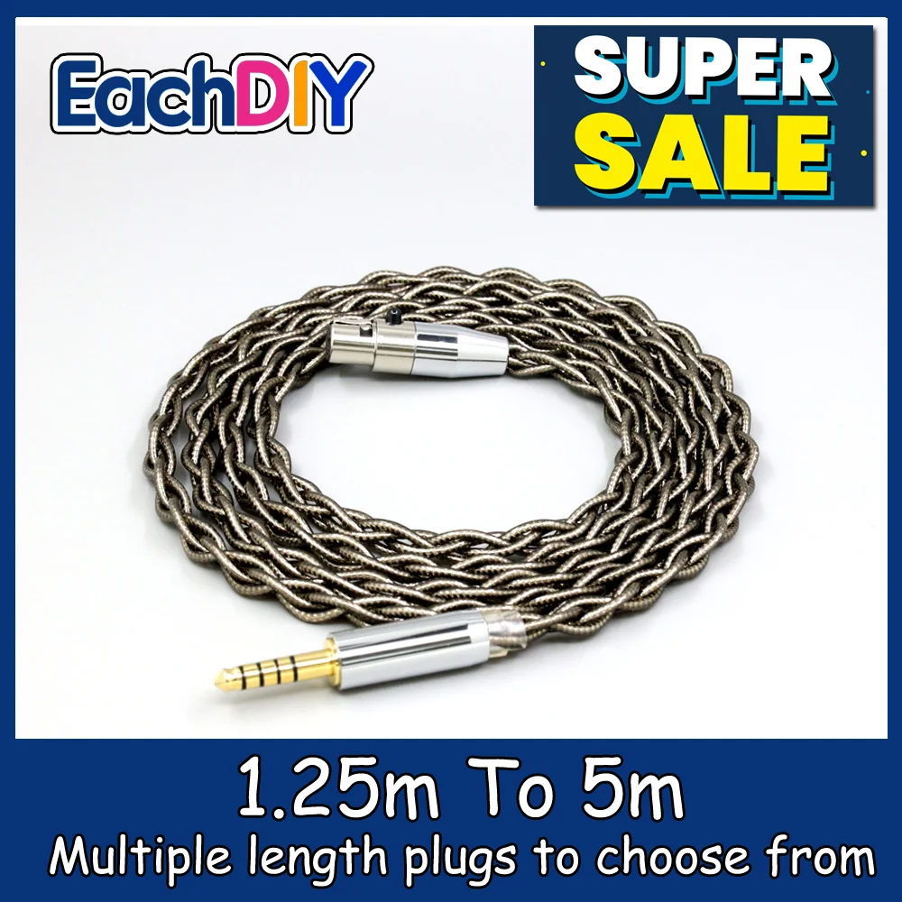 

99% Pure Silver Palladium +Graphene Gold Earphone Cable For AKG K371BT Beyerdynamic DT177x GO Pioneer HDJ-X10 Headphone LN008254