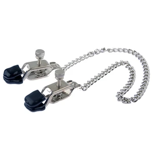 Jeux sexuels pour adultes, jouets avec pinces à mamelons en métal et chaîne métallique pour femmes, mimi, lèvres, pinces clitoris, stimulateur de massage 8 meilleures pinces à lèvres en vente - No 4