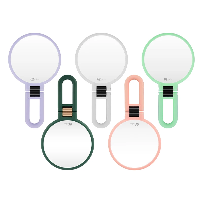 

Handheld double vanity mirror Eyelash Extension Handheld Makeup Mirror with 10X Hand Mirror SPA Salon Compact Mirrors