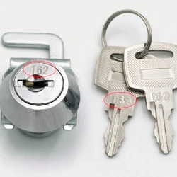 Rust-Resistant Mini Cam Lock With Quick Clip For Cash Box Easy Replacement Metal Cabinet Airbox Lock Silver