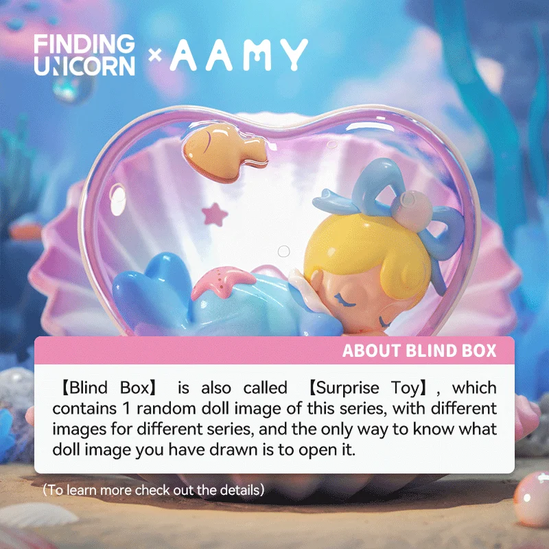 FINDING UNICORN AAMY Mind of the Sea Series Blind Box Birthday Present Children's Toy Children's Gift Character Random Box Colle