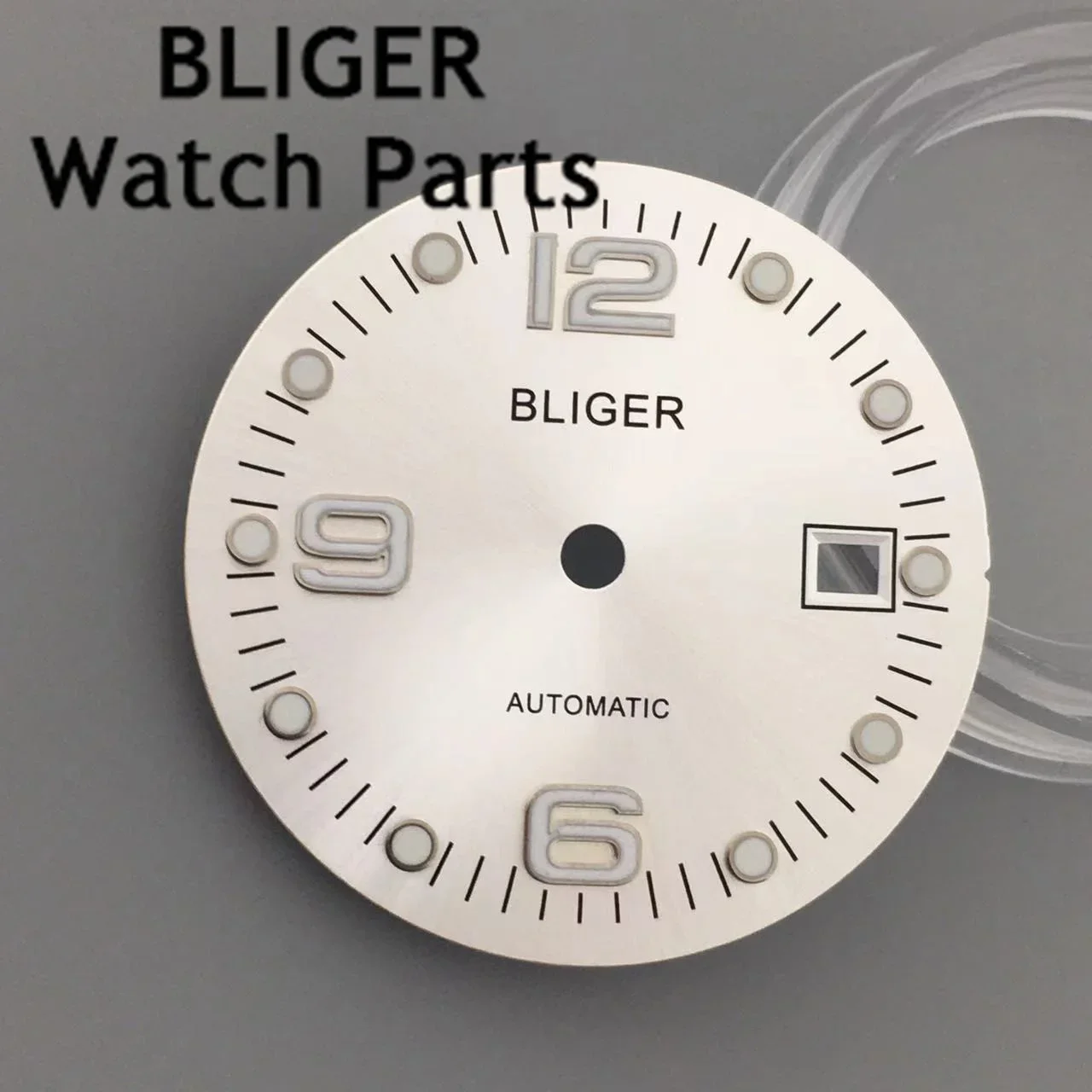 BLIGER 31.5mm Gray Black Blue Silver Sunburst Watch Dial fit ETA2824 2836 Miyota 8215 DG2813Automatic Movement Watch Parts