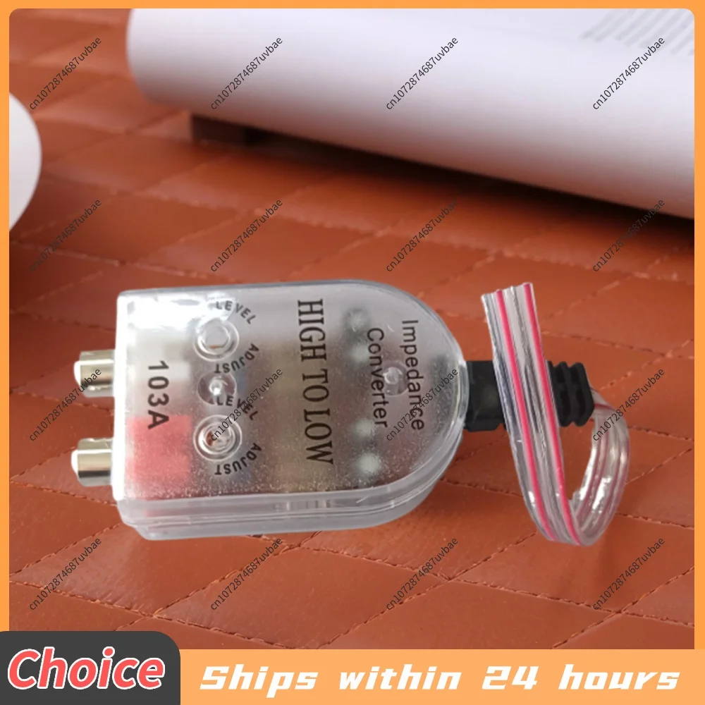 Practical Car Audio High to Low RCA Line Subwoofer Impedance Converter Gadgets Low Audio Filter Output Accessories