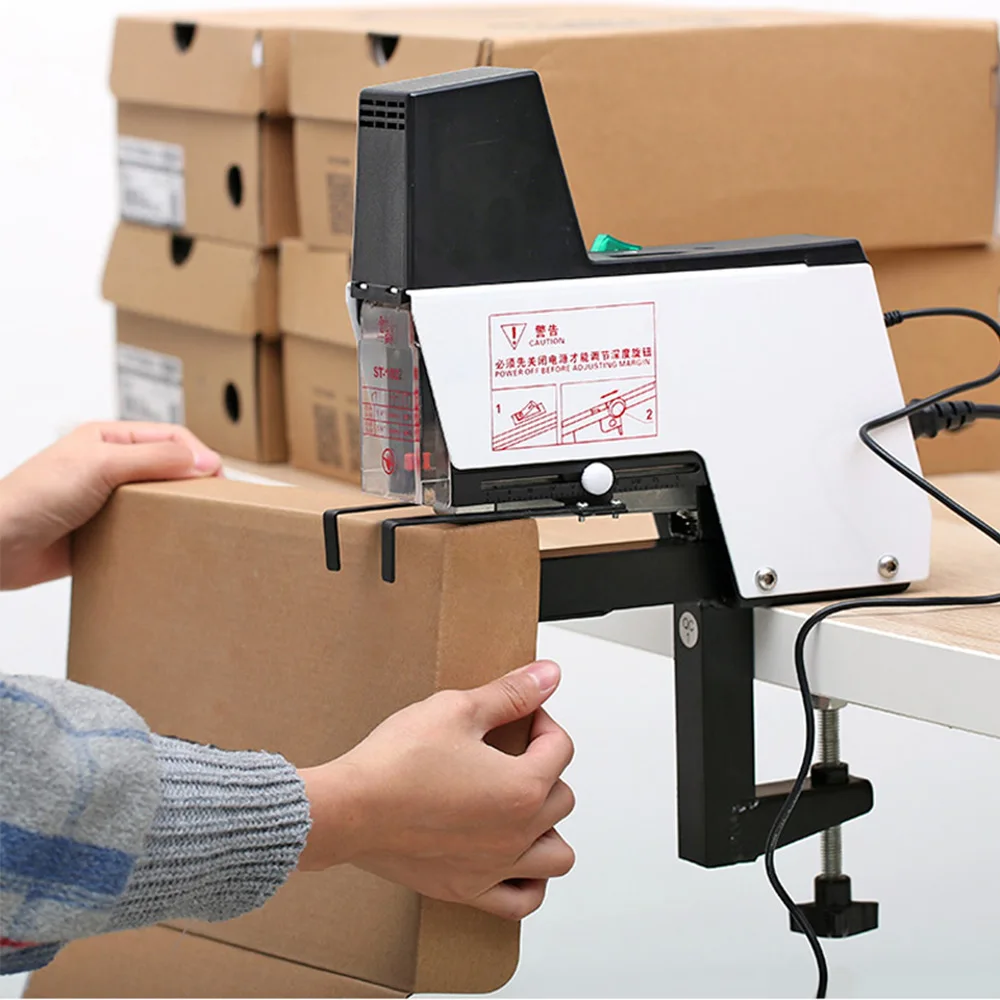

electric Stapling box color box stapler paper box gift box PVC box electric stapler binding machine ST-102