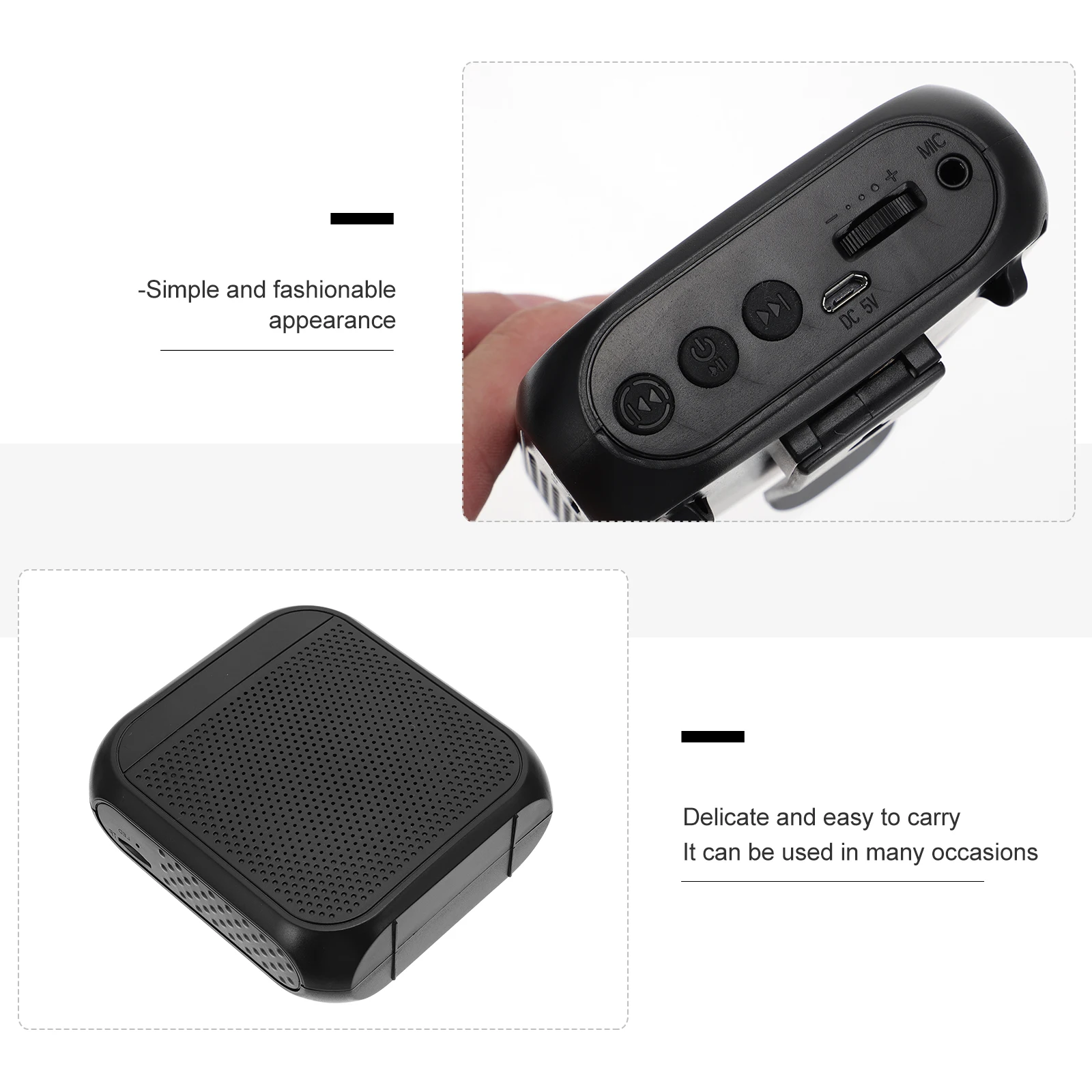 

Wireless Speaker Loud-speaker Equipment Voice Amplifier Street Vendor Microphone Sound Guide