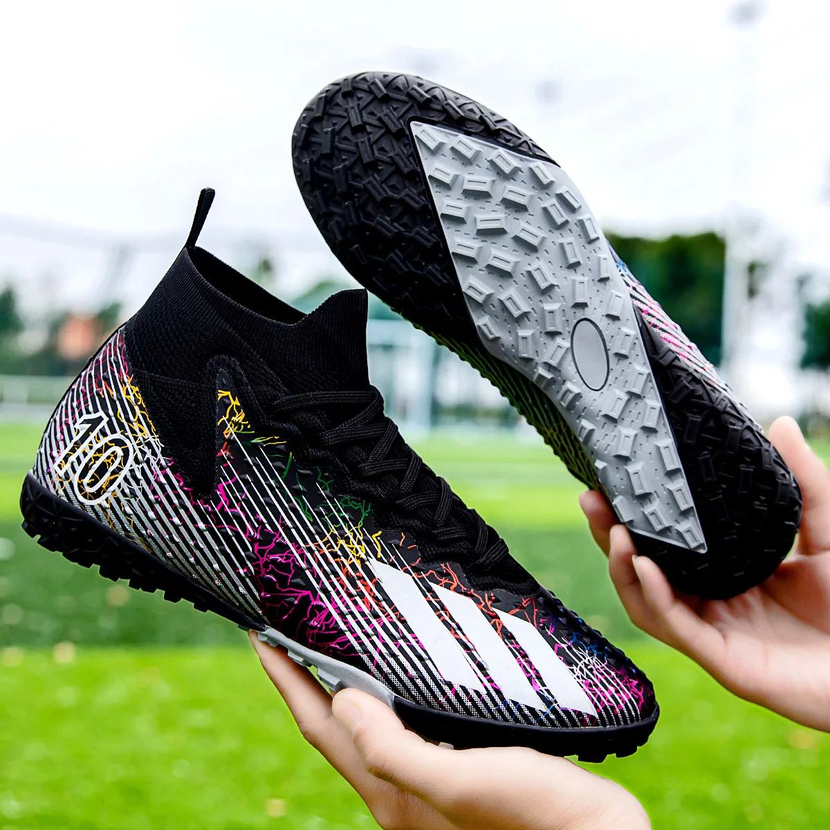 

2024 new Messi TF broken nail football shoes for boys and girls adult competition training AG spike student physical examination