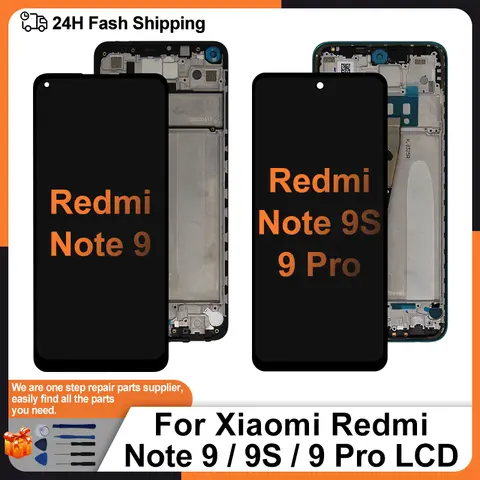 OEM LCD For Redmi Note 9 Display M2003J15SC LCD Screen Touch Digitizer For Redmi Note 9S 9Pro M2003J6B2G Assembly Parts