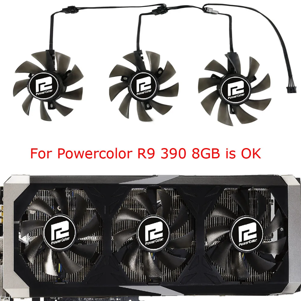 3pcs/set, DIY t128010su, videó kártyák Fagylaltgép Gabonarosta, számára powercolor Létszámcsökkentés RX 570 4GB D5, számára powercolor AXRX 480 8GB D5 3DH