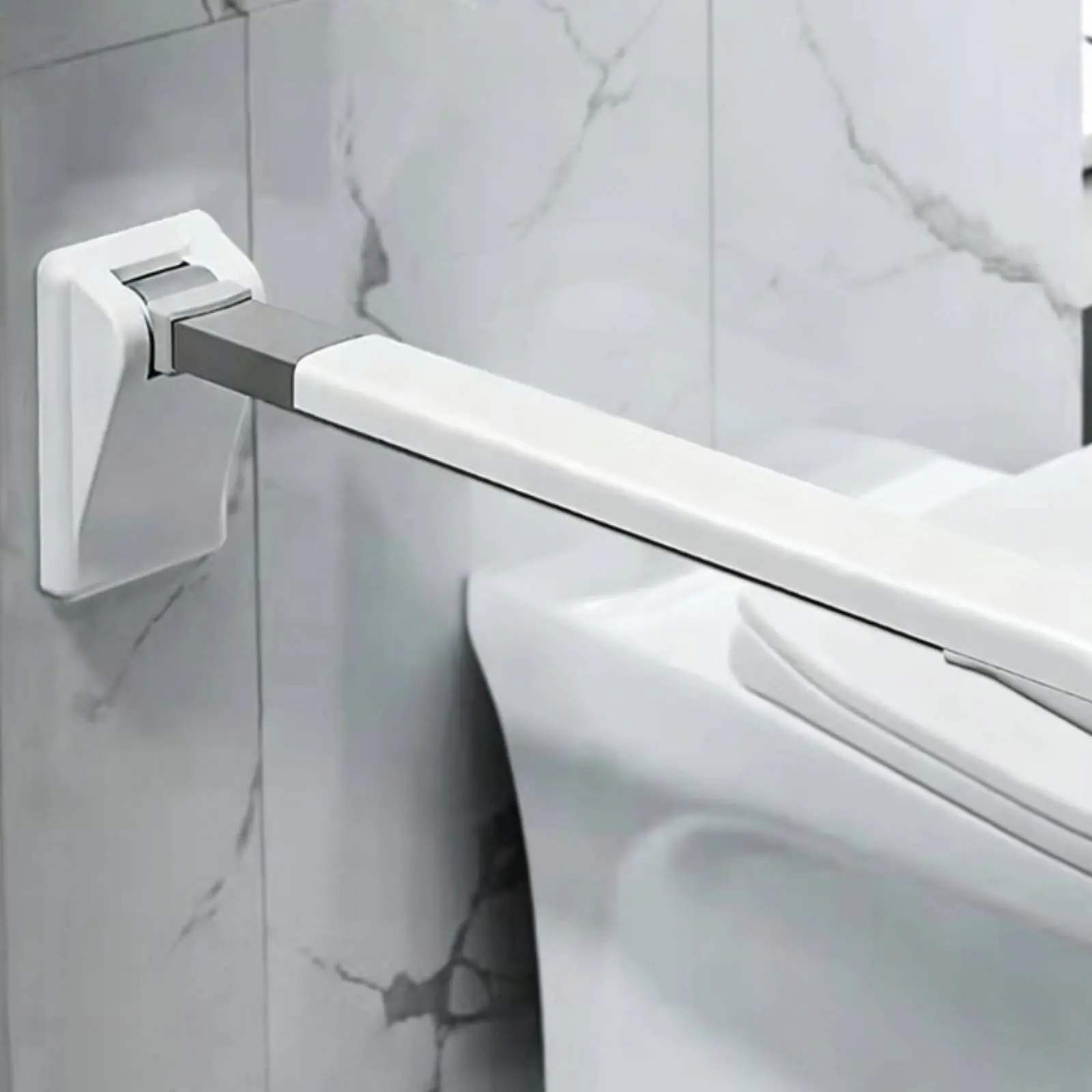 

Folding Bathroom Grab Bar Non-Slip Toilet Support Rail Flip up Grab Bar Space Saving Bath Safety Aid High Load Capacity