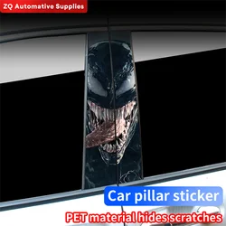 Venom Car Graffiti Stickers Auto B Pillar Waterproof Cool Decoration Cover Scratches Sunscreen Car Doors Pillar Vinyl Decals