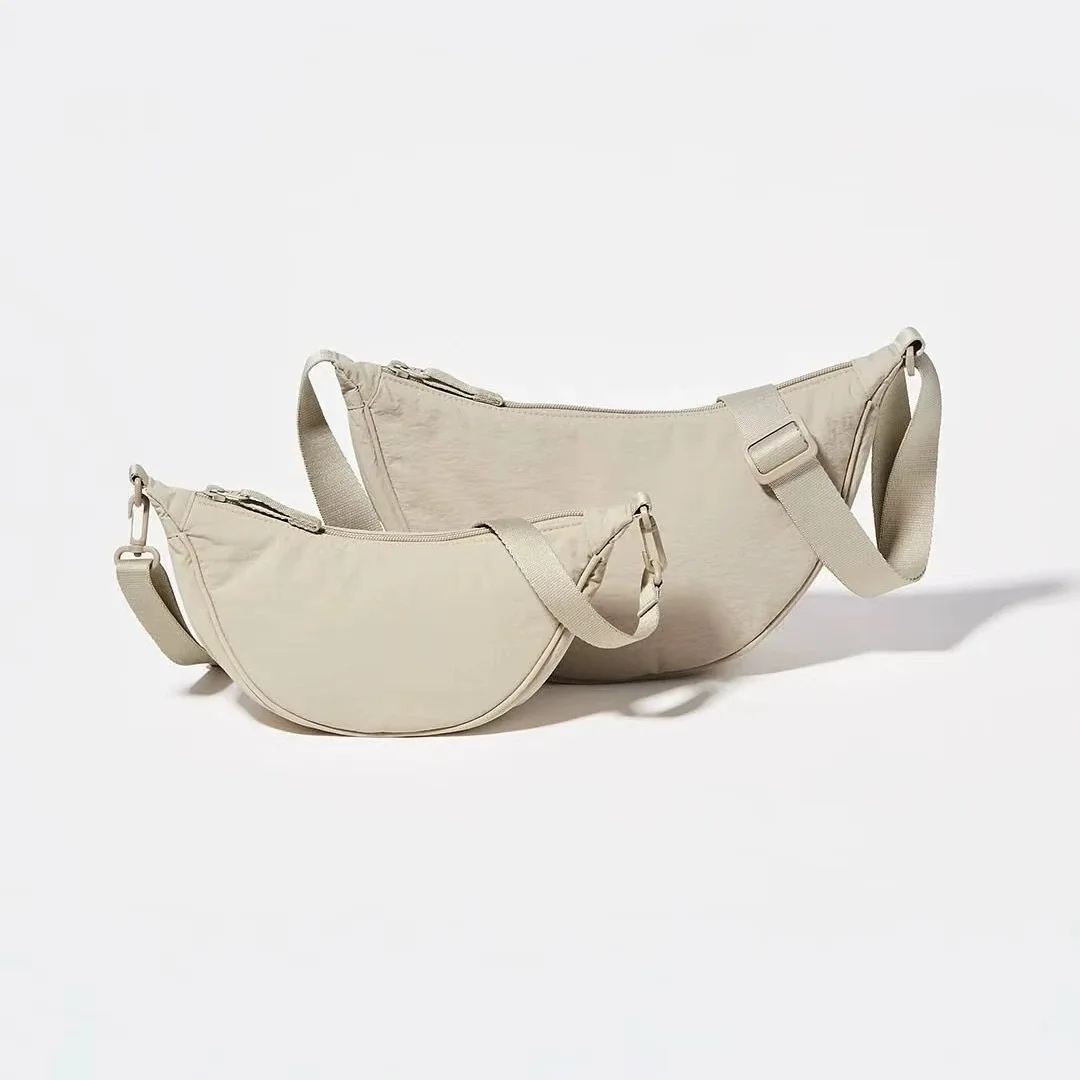 Bolso Bandolera de Diseño Simple para Mujer, Bolso de Hombro Pequeño de Nailon, Estilo Vintage, para Chicas