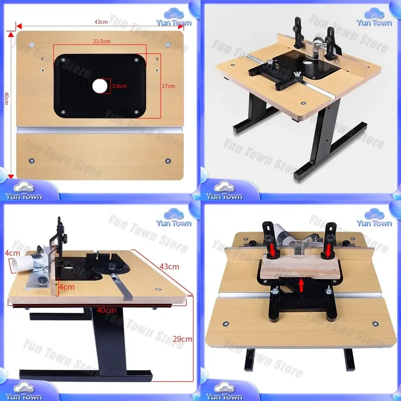Electric Wood Milling Inverted Table for CNC Router for Woodworking Machine for Trimming Engraving Cutting Carving