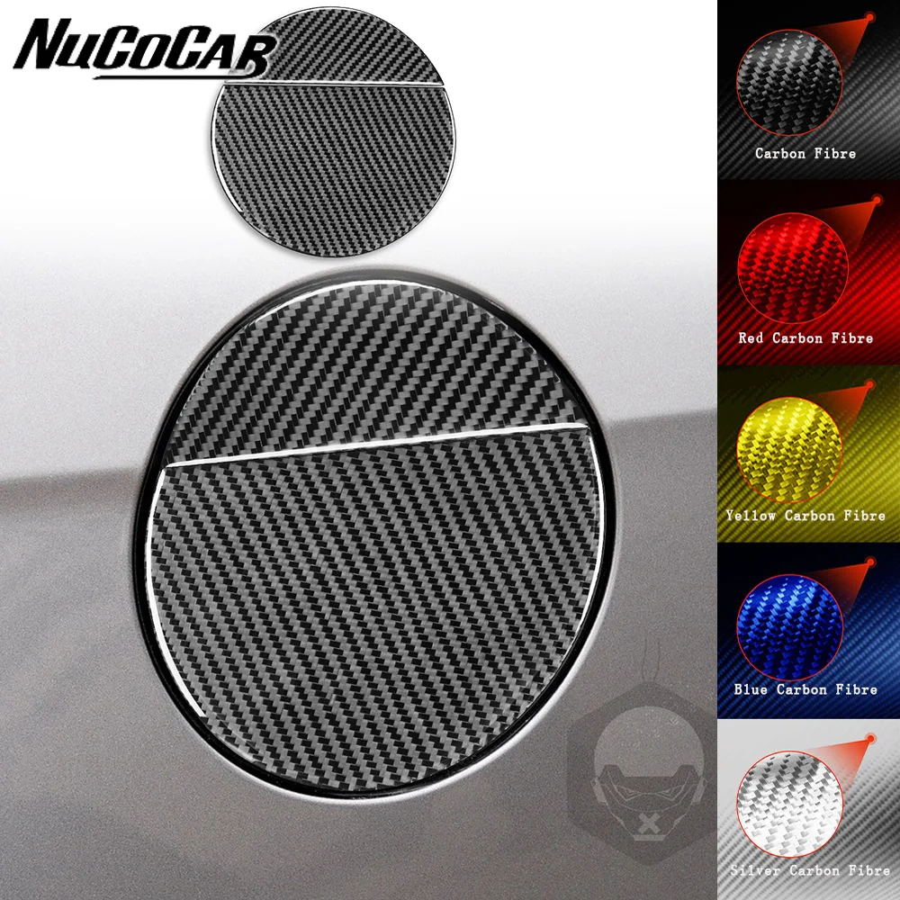 

For Ford Mustang 2009-2014 Carbon Fiber Fuel tank Panel Trim Cover Car Exterior Accessories Decorative Stickers