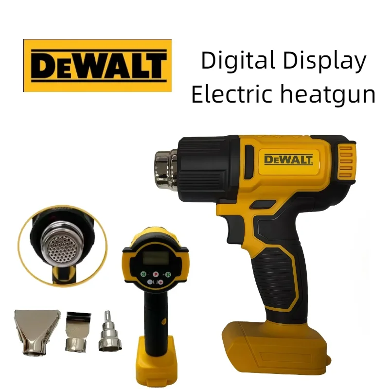 

DEWALT 18V/20V Cordless Heat Gun Tool Only Shrink wrapping Industrial electric hot air gun Thermal blower Tool