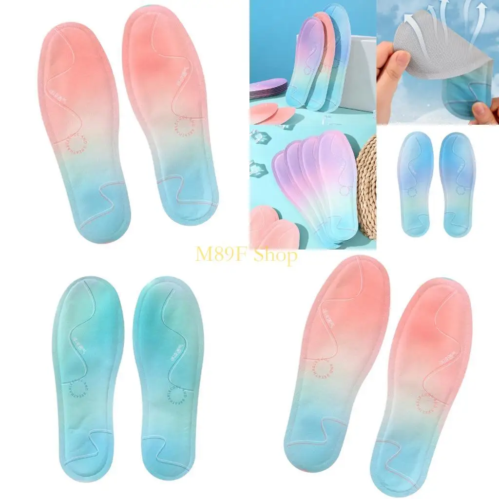 M89F Stay Cool While Active: Cloud Soles Insoles for Hiking, Tennis & Sports Shoes (Available in Sizes 36-43)