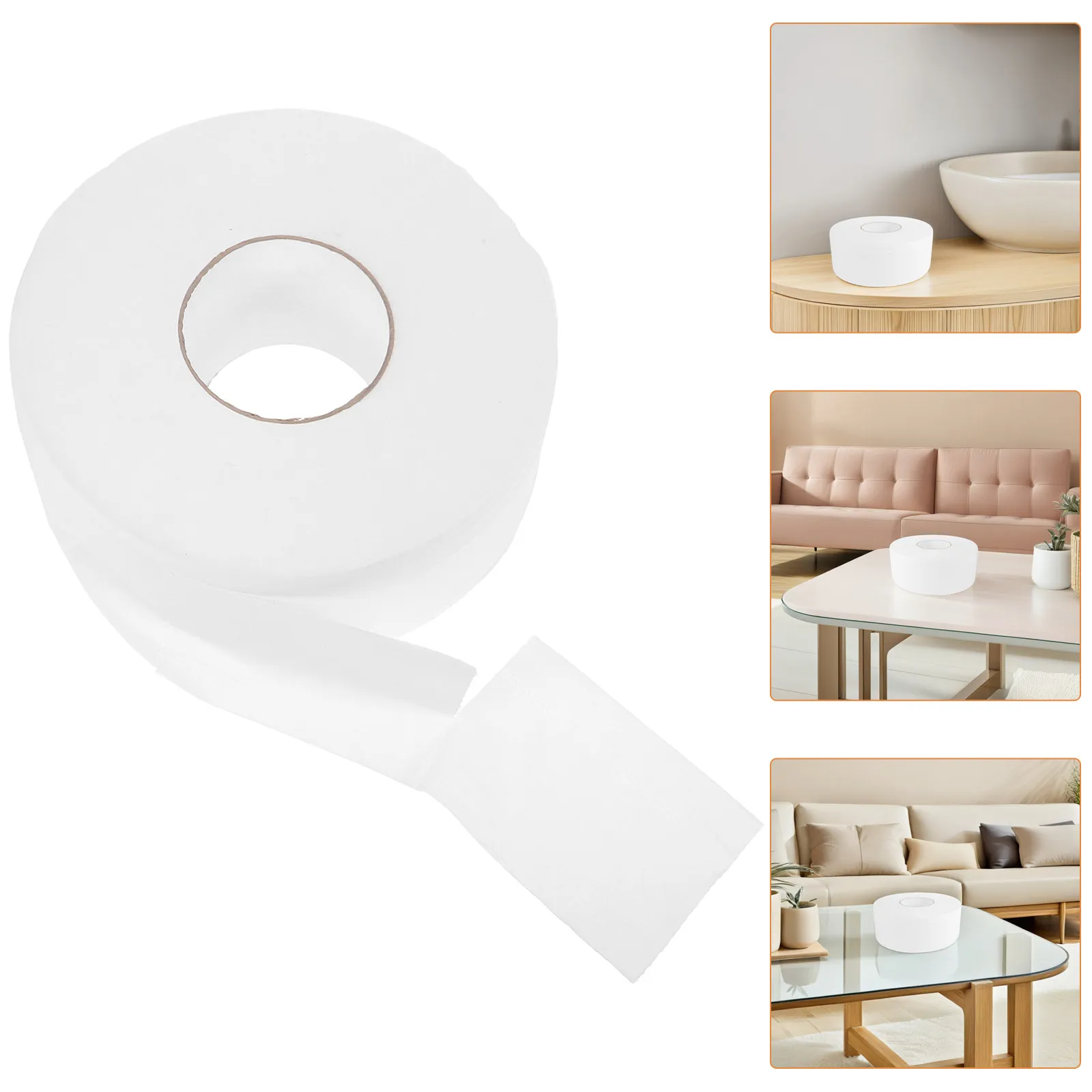 

Туалетная бумага в больших рулонах 600 г, 4-слойная, прочная, с высокой впитываемостью, из древесной целлюлозы, биоразлагаемая, для ванной комнаты